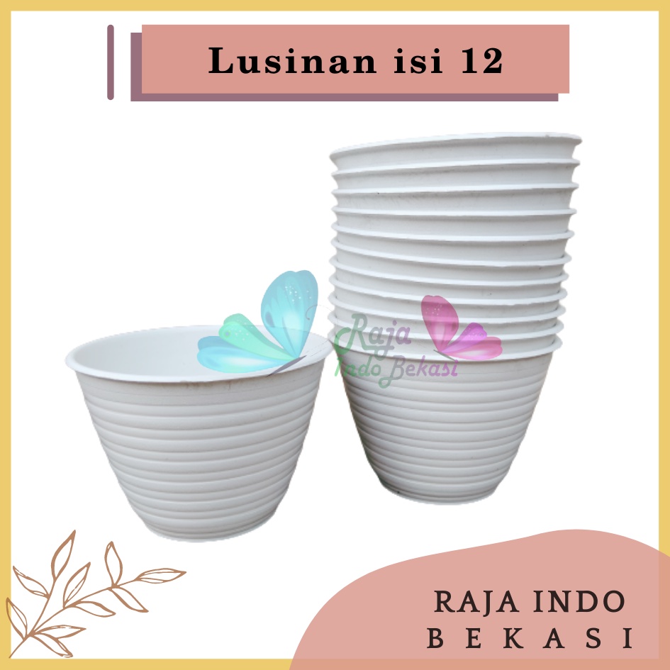 LUSINAN Pot Tawon 10 Putih Pot Kecil Kaktus Gantung Hiasan Hidroponik Murah Pot Mini Minimalis Plastik Lucu 7 Cm Grosir