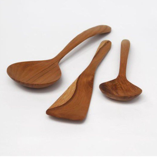 Cooking Spoon Set 3 / Spatula Kayu / Wooden Spatula