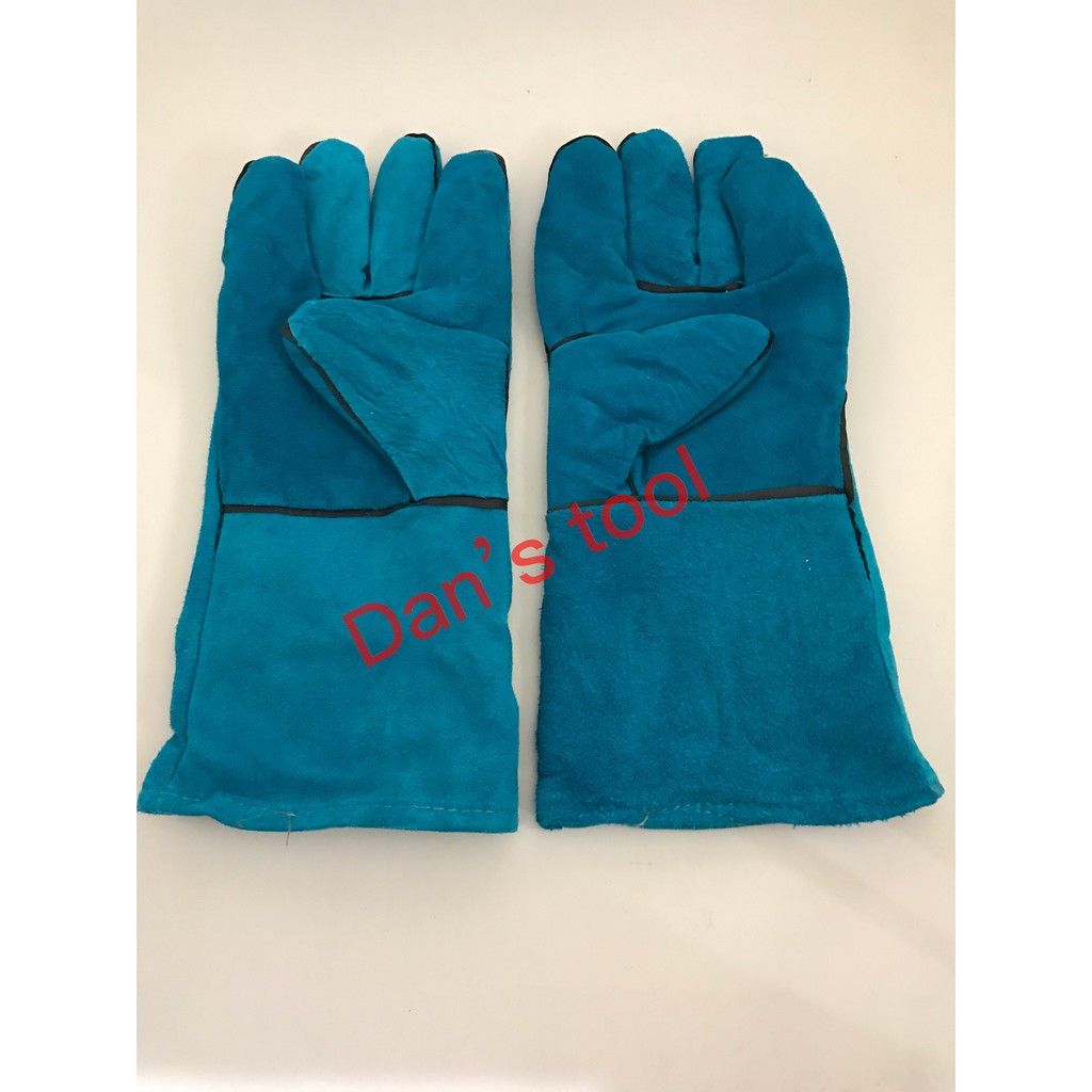 Sarung Tangan Las Biru 14 Inch IDEKU / Welding Glove