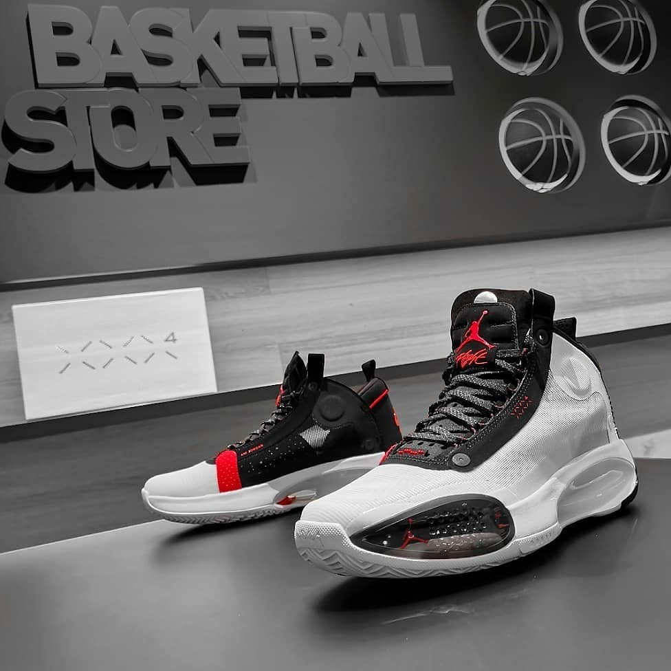 sepatu Nike jordan 34 white bred high premium quality