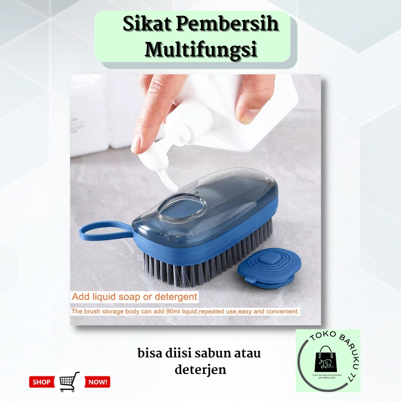 (KEYA) Sikat Pembersih Multifungsi / Sikat Baju Sikat Toilet Tempat Sabun