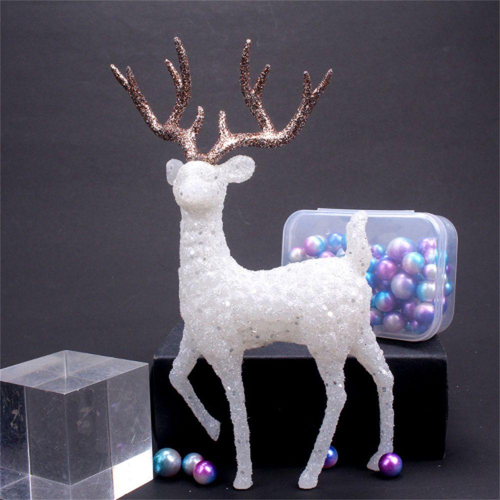 Top Crystal Deer Mainan Anak Rusa Mainan Tahun Baru Rumah Ornamen Natal