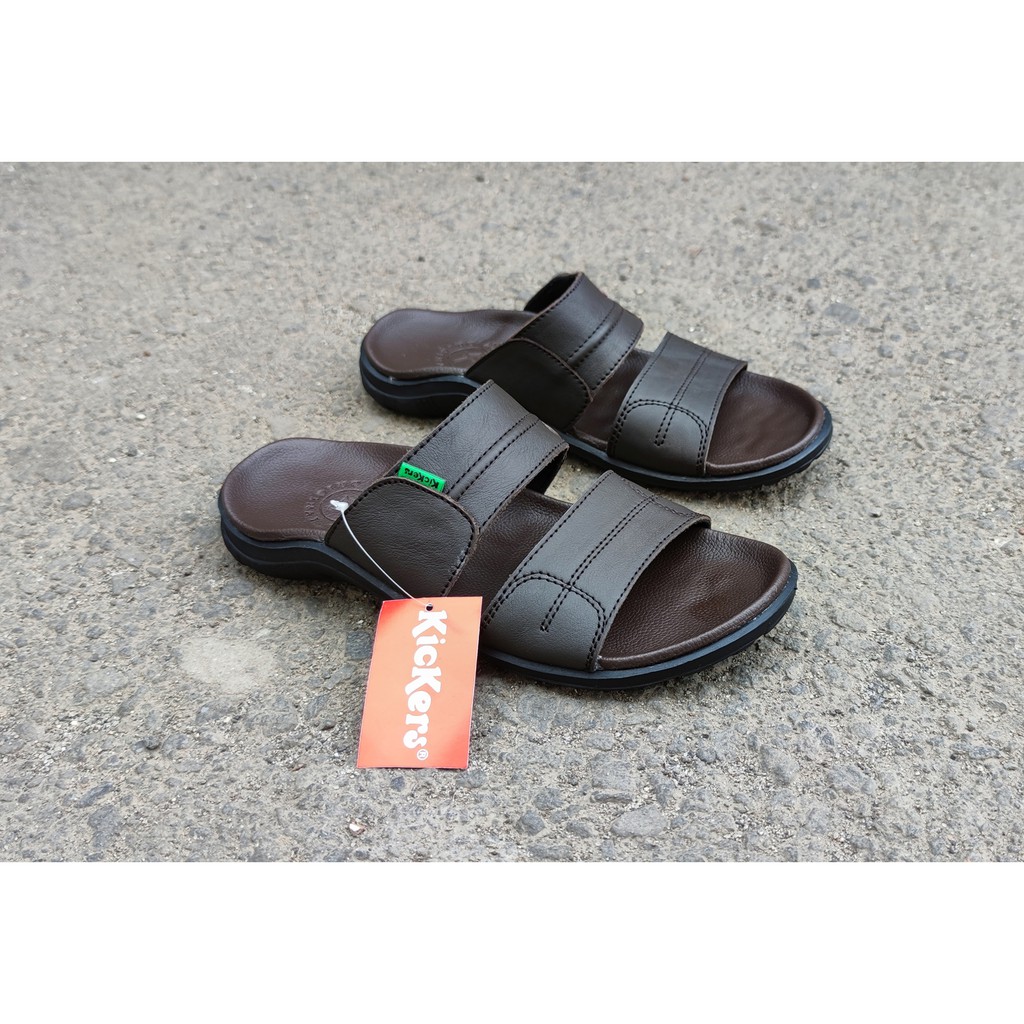SANDAL PRIA KULIT ASLI BAN DUA/SANDAL KULIT/SANDAL PRIA/SANDAL RUMAH/SANDAL SELOP/SANDAL SLOP
