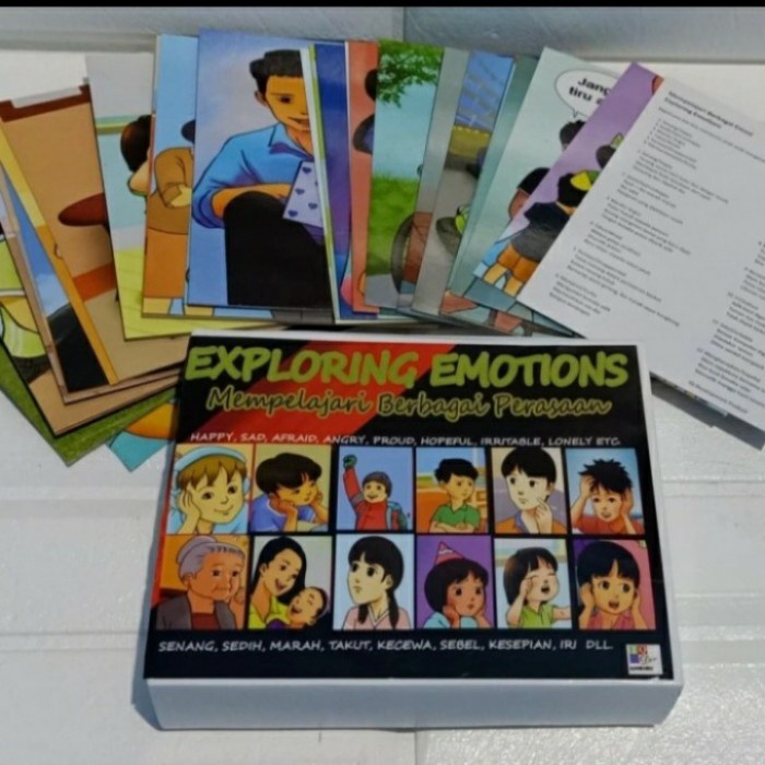 Must Have Exploring Emotions Kartu Terapi Wicara/Iq Dev/Perilaku Autis Terlaris