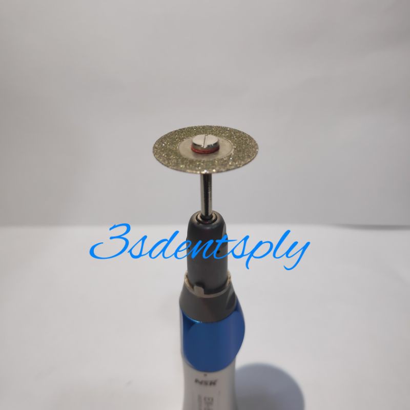 Diamond separating disk bur + stick mandrill / mandrell