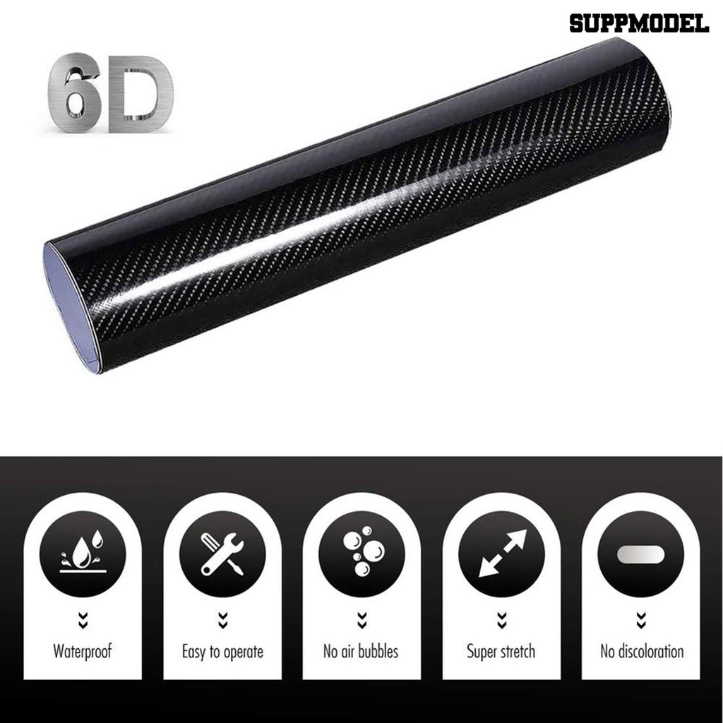 Suppmodel Stiker Film Vinyl 6D Super Gloss Anti Air / Goncangan Untuk Mobil
