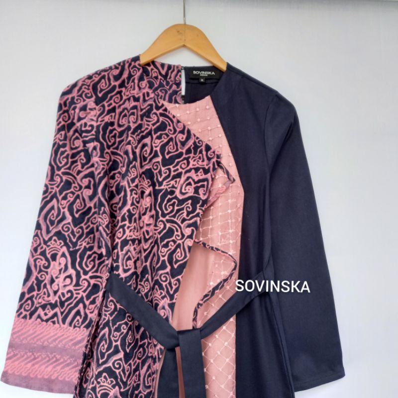 Gamis Batik WTP 22 MM Navi V3