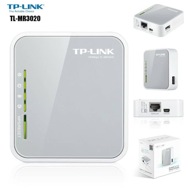 TP-LINK TL-MR3020 PORTABLE 3G / 4G WIRELESS N ROUTER MR3020 TP LINK support Modem