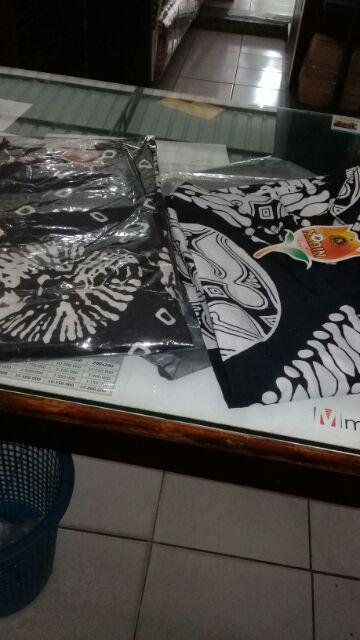 Tunik Serut Monochrome Motif Wanita Batik Modern Formal Murah Premium Monokrom
