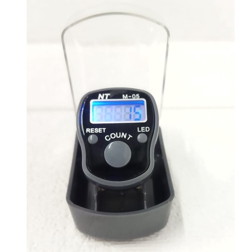 ✧YUKSHOPING✧ Alat Hitung Digital Led Tasbih Jari Counter Tally Tasbeh Ibadah Mini Import Murah Elektronik Mini R487-ABU ABU