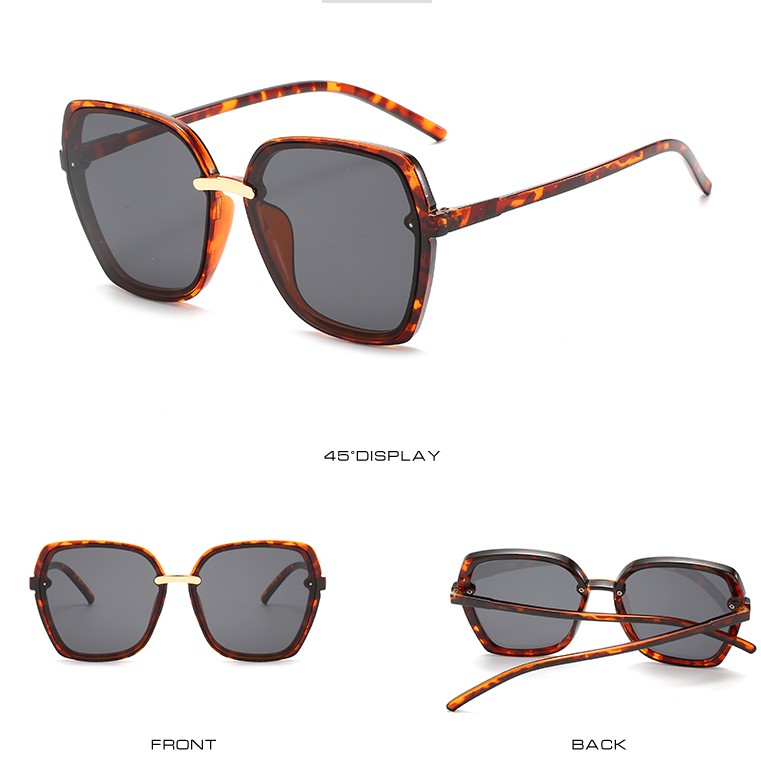 2020 Kacamata Hitam Retro Vintage Frame Besar Untuk Wanita