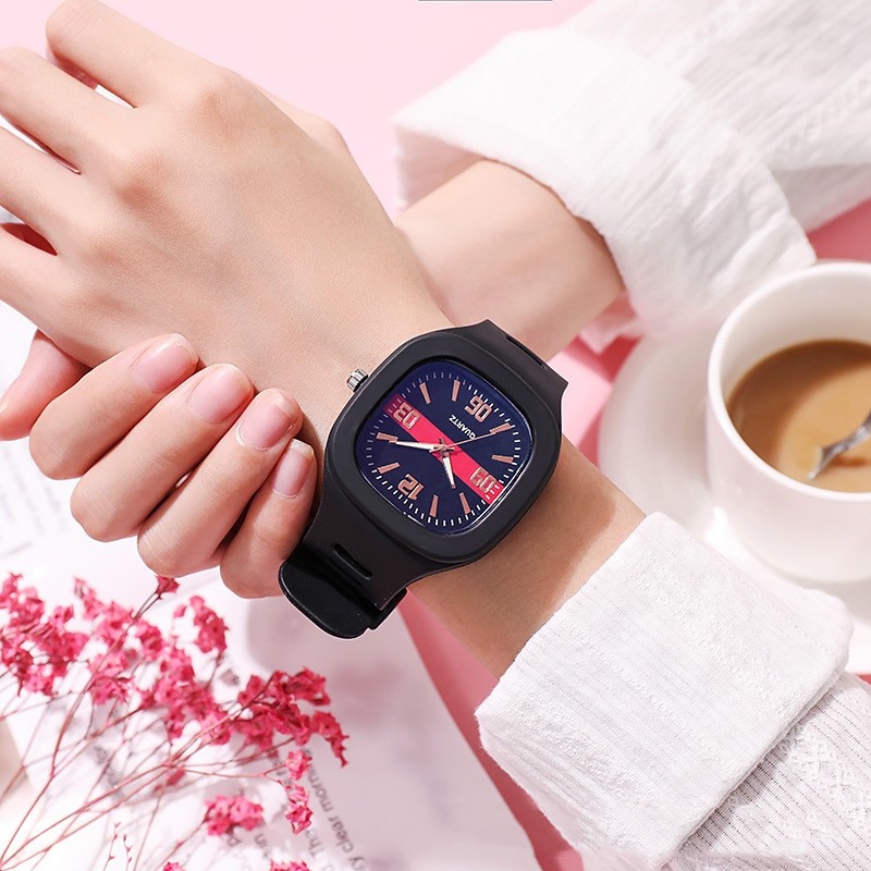 Jam Tangan Wanita A0183 Versi Korea Jam Tangan Elektronik Sederhana