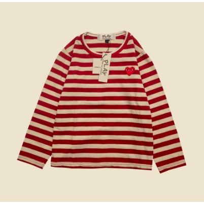 kaos anak salur merah lengan panjang come des garcon