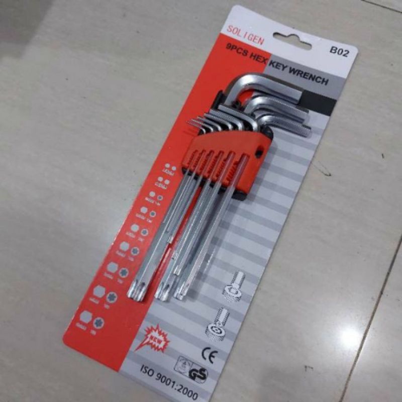 KUNCI L BINTANG KOMBINASI SOLIGEN B02 & kunci L veloz Jepang & L tekiro TERMURAH DAN BERKUALITAS