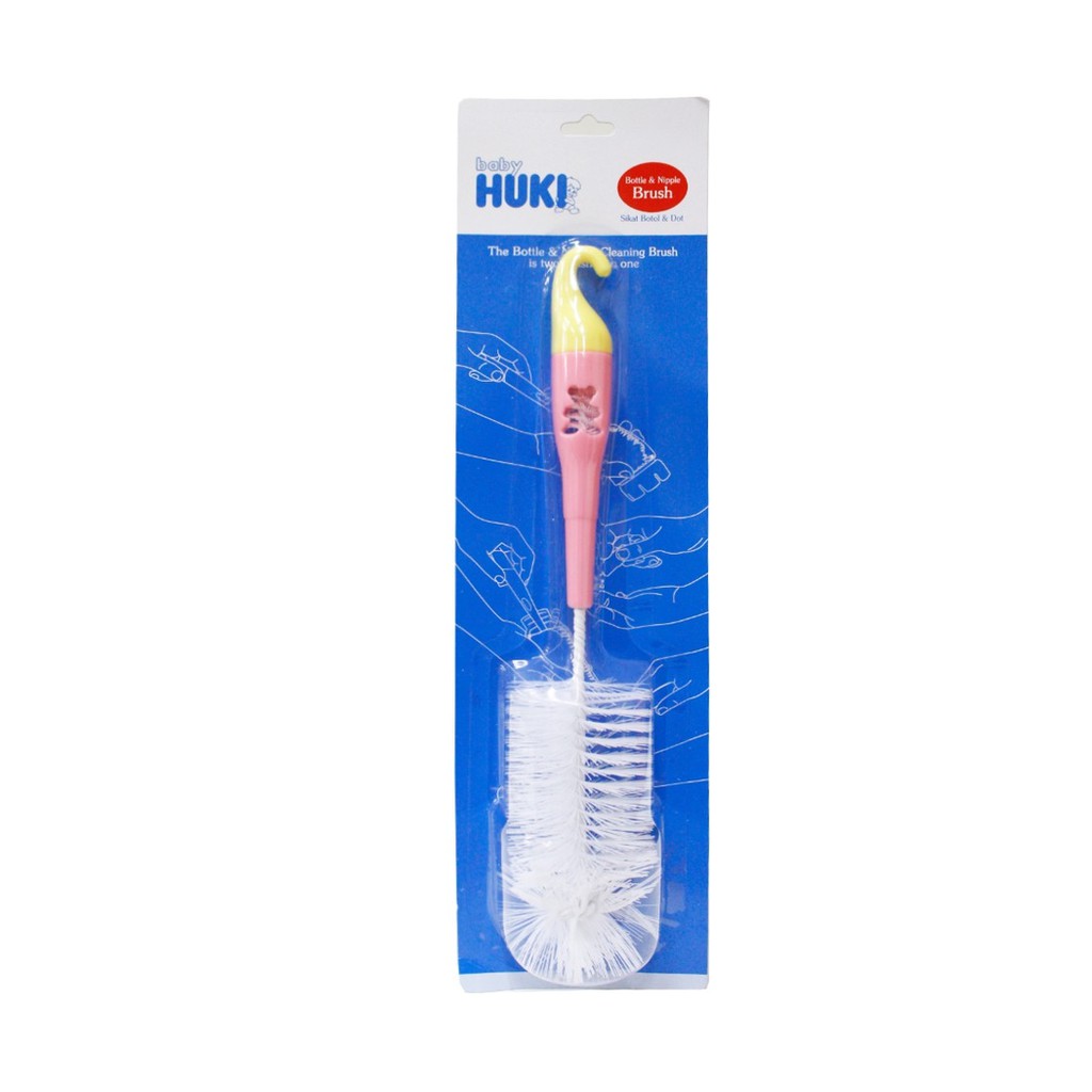 HUKI BOTTLE AND NIPPLE BRUSH / SIKAT BOTOL