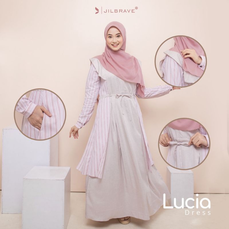 Lucia Dress by Jilbrave Official | Gamis Casual masa kini