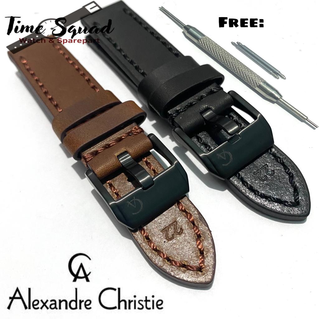 Jual Strap Tali Kalep Jam Tangan Kulit Alexandre Christie Kulit Asli