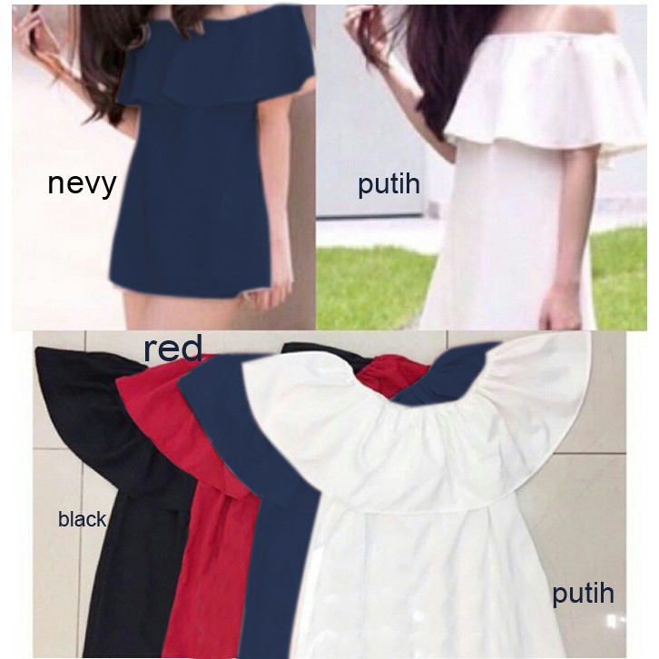 [blouse vika RO] Blouse Wanita Twiscont Varian Warna