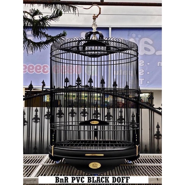 SANGKAR KANDANG MURAI BNR BLACK DOF JERUJI SOLOAN NO 2