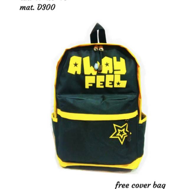 Tas sekolah SD SMP SMA bonus jas hujan