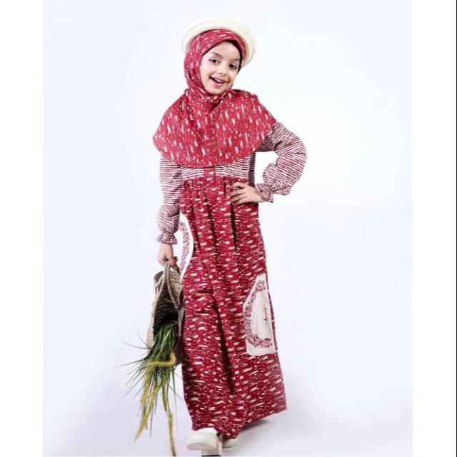 sale 40% / gamis size 4 / gamis anak dannis / baju muslim anak perempuan dannis / dannis diskon /  d