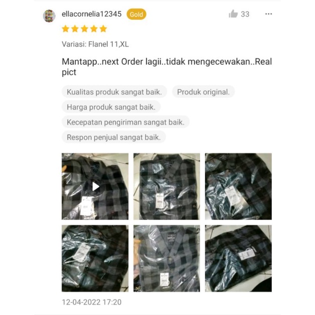 Kemeja Flanel Pria Wanita Lengan Panjang Kualitas Premium Kemeja Kotak Kotak Distro