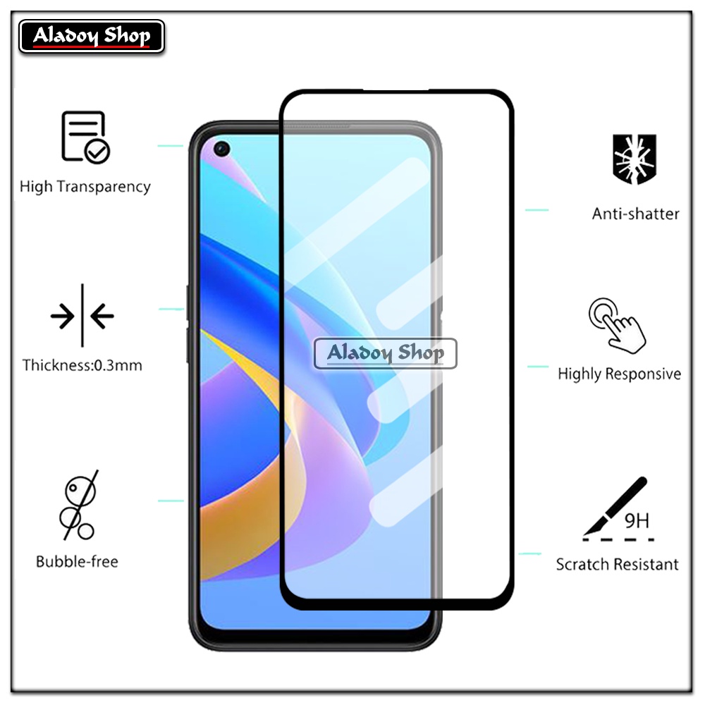 PROMO 3 IN 1 PAKET Tempered Glass Oppo A76 Free Tempered Glass Camera dan Skin Carbon