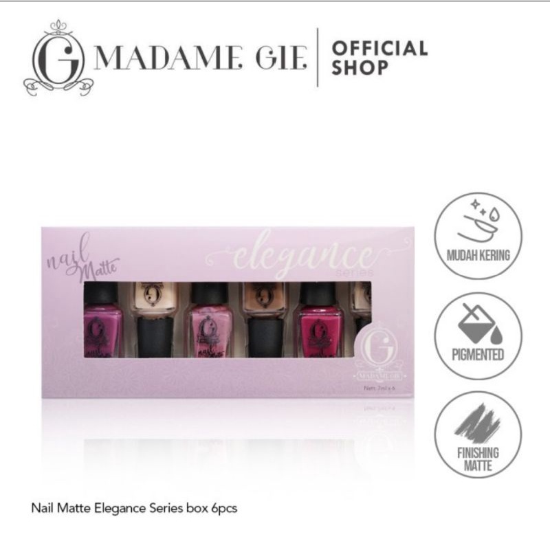 Madame Gie Nail Matte Elegance series - Kutex Cantik - Satuan