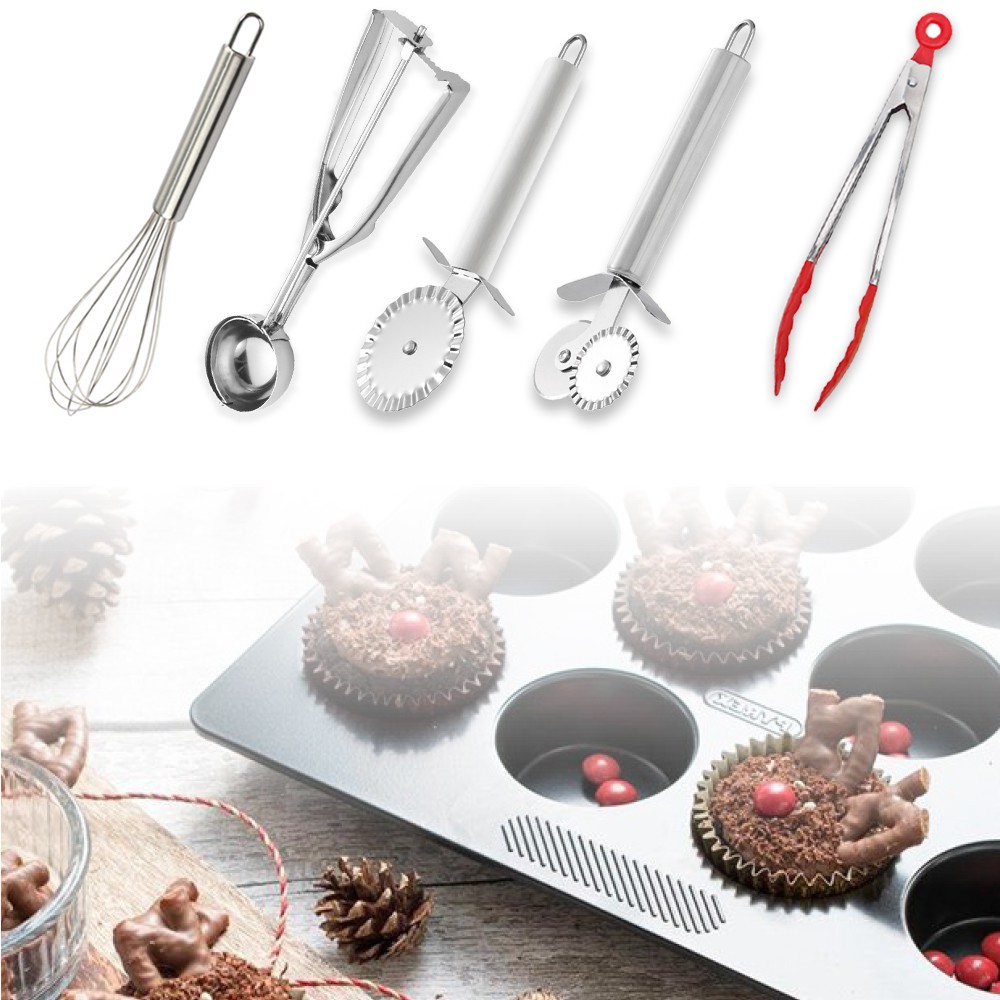 HOVELSHOP Alat Membuat Adonan Roti Kue Dessert Lengkap Baking Tools