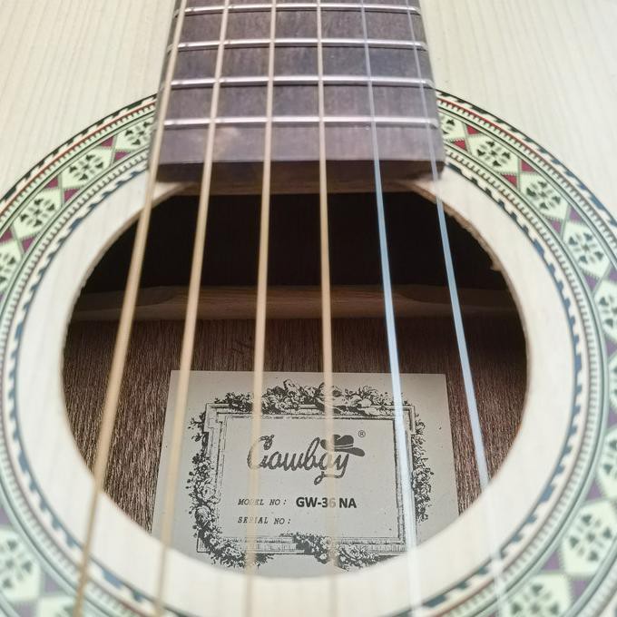 Gitar Akustik Elektrik 3/4 Cowboy Gw-36Na Gw 36 Na Original - Paket A
