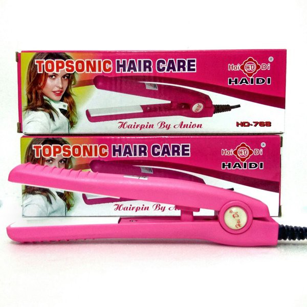 Swopply HD768 Catokan Rambut Mini Haidi Topsonic Hair Straightener Styling