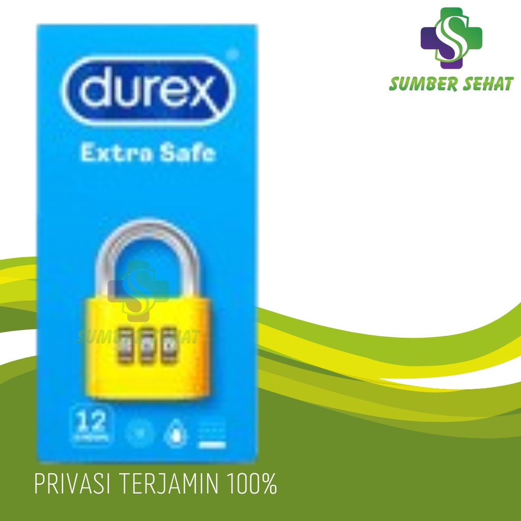 KONDOM DUREX EXTRA SAFE PAK ISI 12 PCS