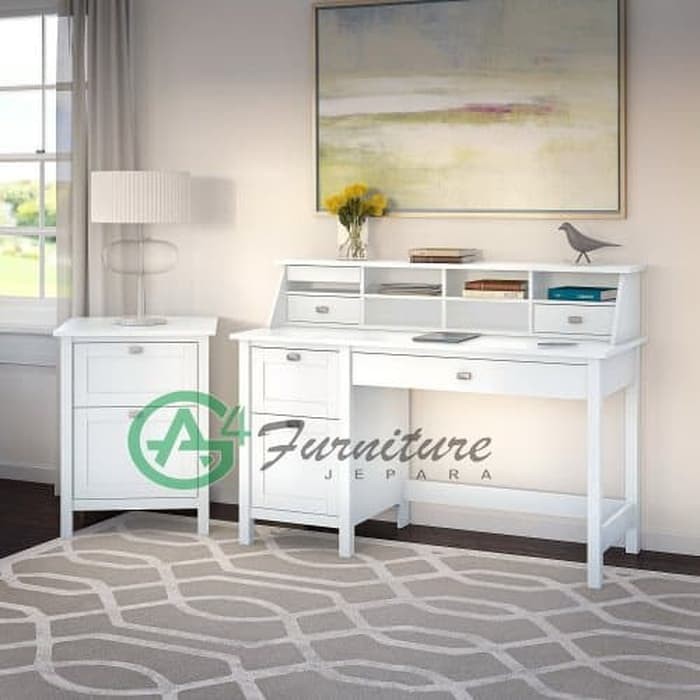 Meja Belajar Warna Putih