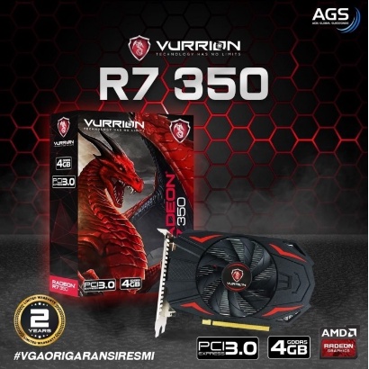 VGA R7-350 4GB DDR5 128BIT VURRION RADEON SERIES