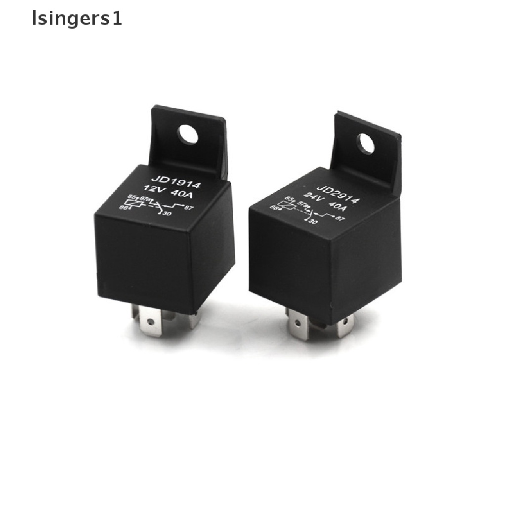 (lsingers1) Relay 5-Pin 40A DC 12V / 24V Untuk Lampu Depan Mobil
