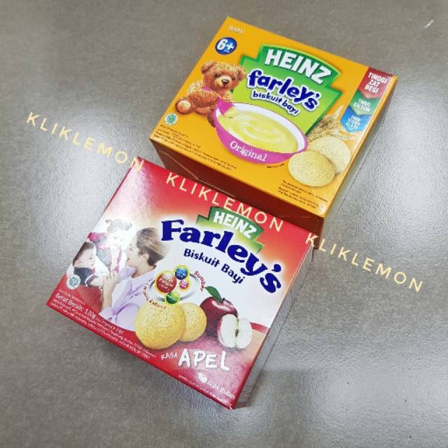HEINZ FARLEY'S 120g Original Biskuit Bayi Rasa Apel Hein'z Farleys Baby
