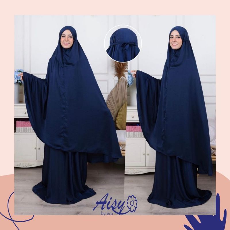 Mukena Aisy bahan zara silk polos
