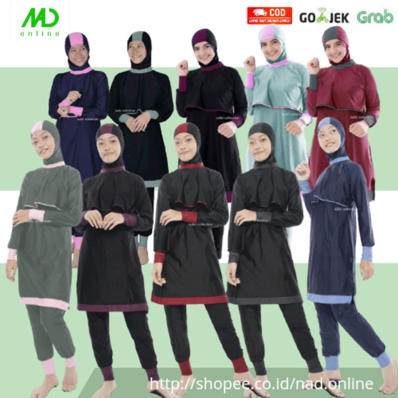 Baju renang dewasa perempuan muslimah jumbo syari sulbi MUMTAZ