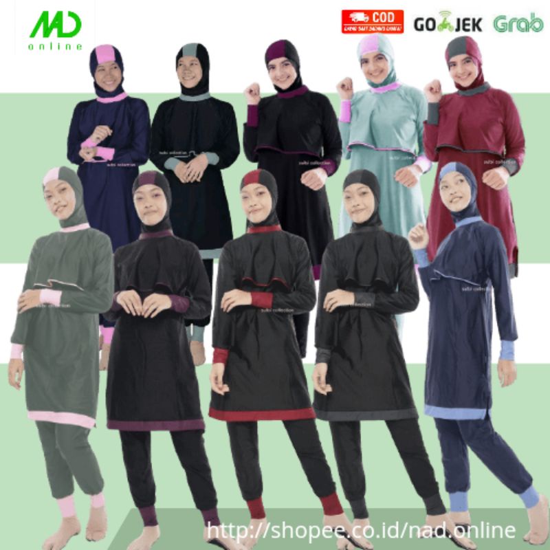 Baju renang dewasa perempuan muslimah jumbo syari sulbi MUMTAZ