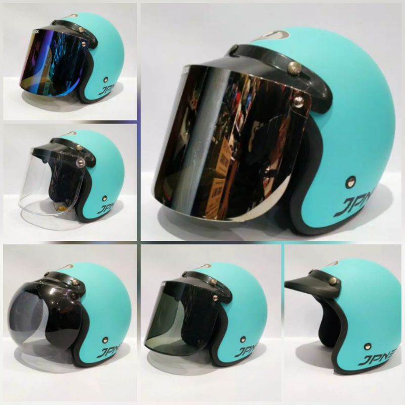 Helm JPN original kaca datar/cembung