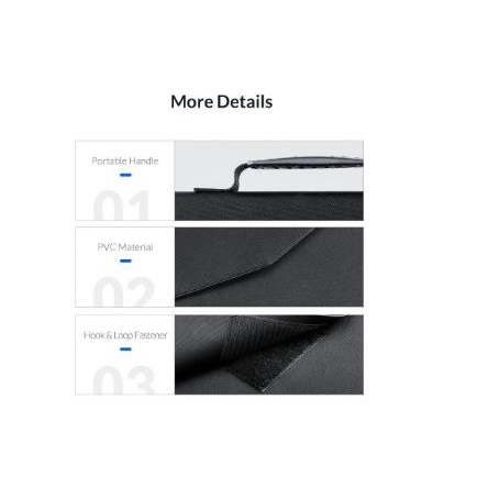 Solar panel charger orico 5 panel foldable portable 100w Dc Usb-A waterproof scp2-100 - Power station