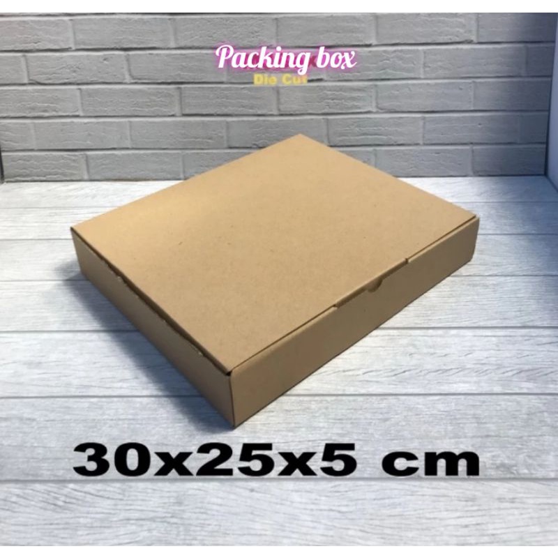 

kardus uk,30x25x5 cm box/karton die cut untuk packing dll