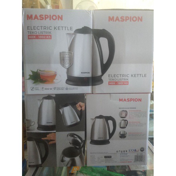 Maspion Teko Kettle Ketel PEmanas Air Listrik MEK 1802KS