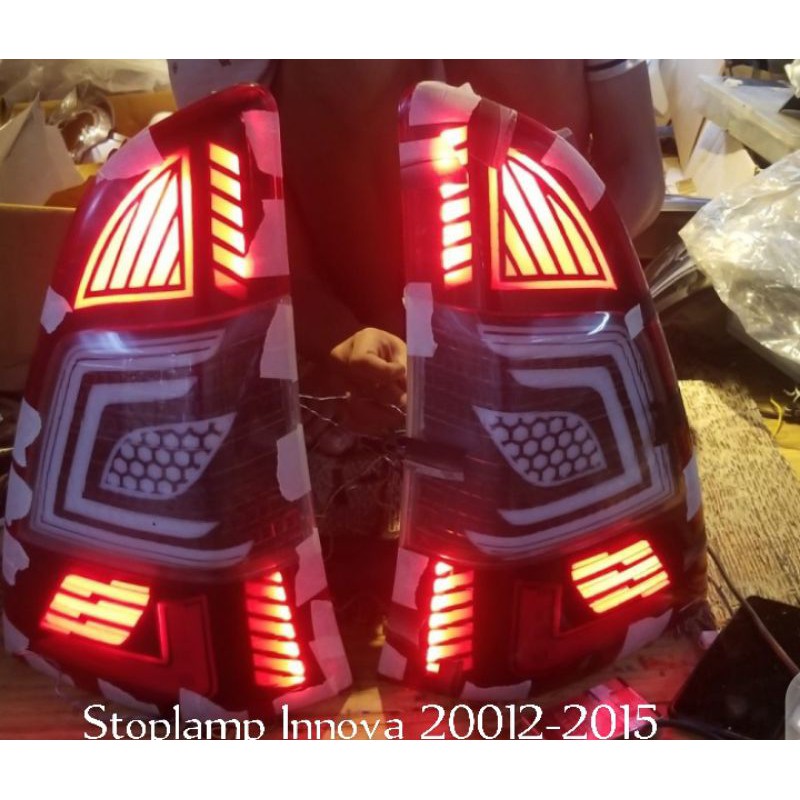 Stoplamp Innova 2013-2015 Full Led Bar.Castem Stoplamp Innova 2010-2015 Led Bar.Stoplamp Innova