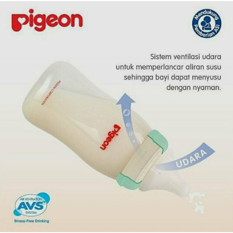 Pigeon Botol Dot Peristaltic Plus 240ml, 160ml Soft Touch Wide Neck Bayi Newborn 0+m SS PERISTALTIC PLUS