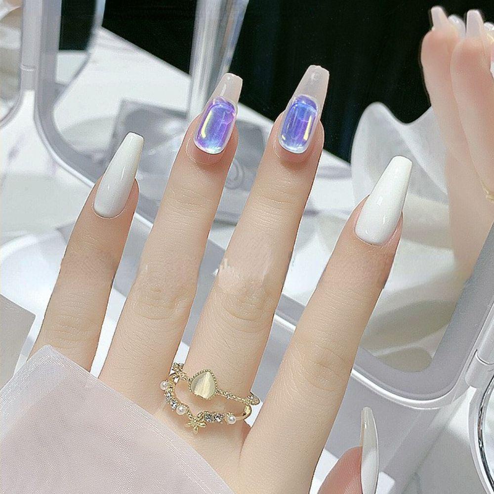 NEEDWAY Nail Art Charms Square Sugar Nail Salon Manicure Aksesoris DIY Bahan Kuku 3D Dekorasi Kuku