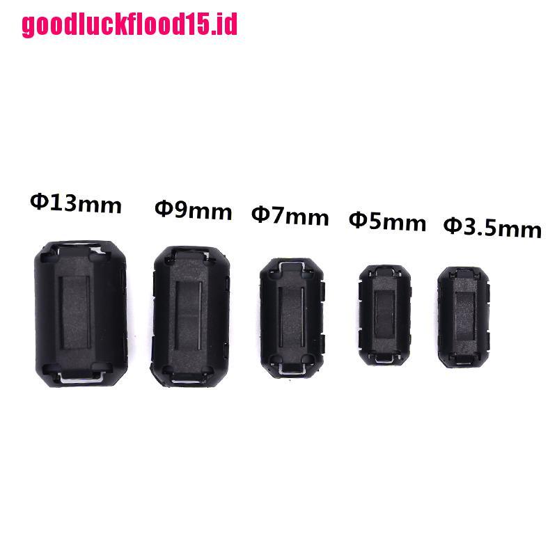 {LUCKID}5pcs Clip-on Ferrite Ring Cable Clips Core RFI EMI Noise Suppressor Filter Beads