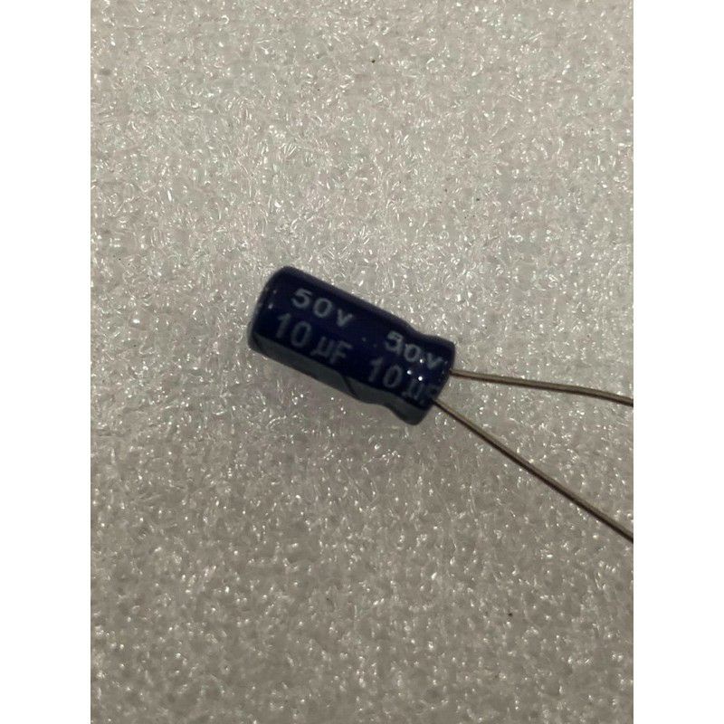 100Pcs Capacitor Elco 10uf 50v Kapasitor Elko 10uf 50v