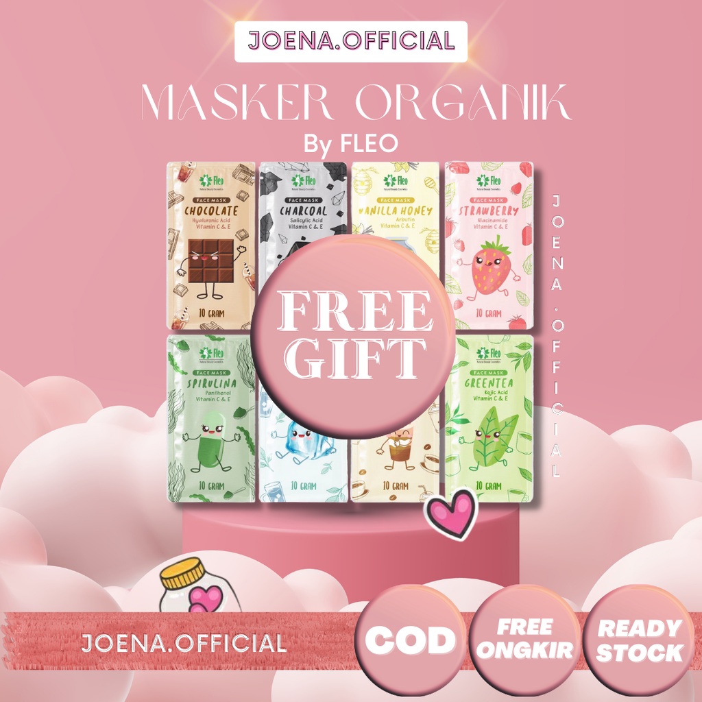 

✅ - BPOM MASKER FLEO ORGANIK WASH OFF FACE MASK COLLAGEN VITAMIN C ORGANIC PREMIUM GLOWING TRAVEL SIZE 10 GRAM