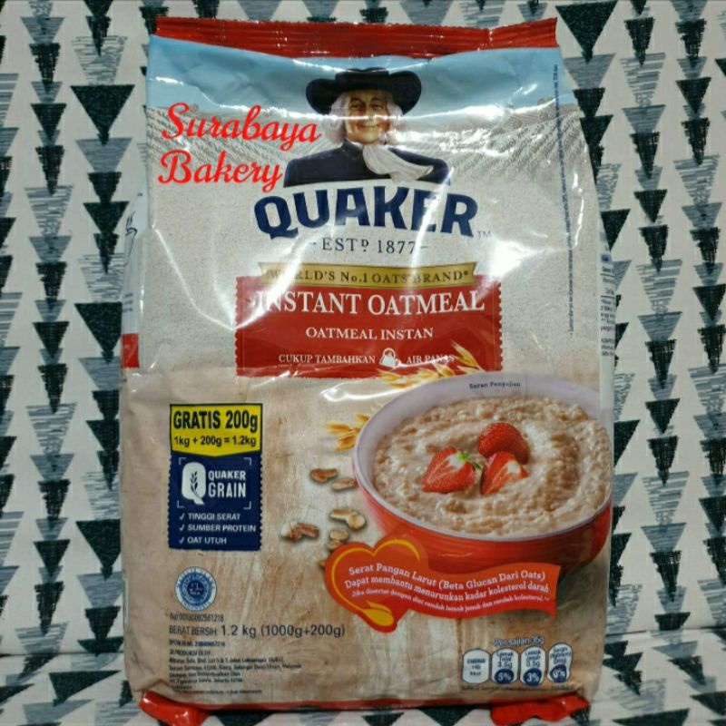 

Quacker Instan Oatmell 1,2Kg